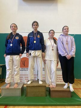 Stella Lily Marić 1. mesto in adriana Milić 2. mesto v borbah